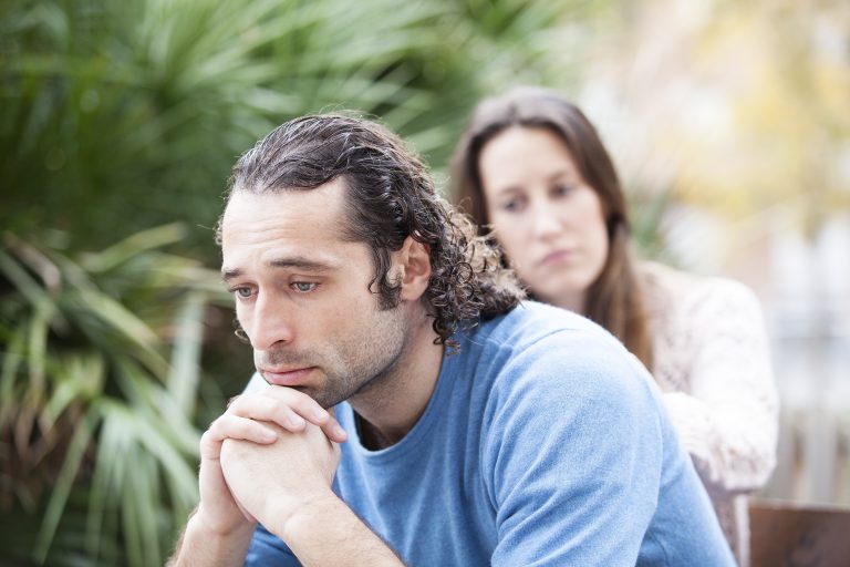 man worrying about his marriage