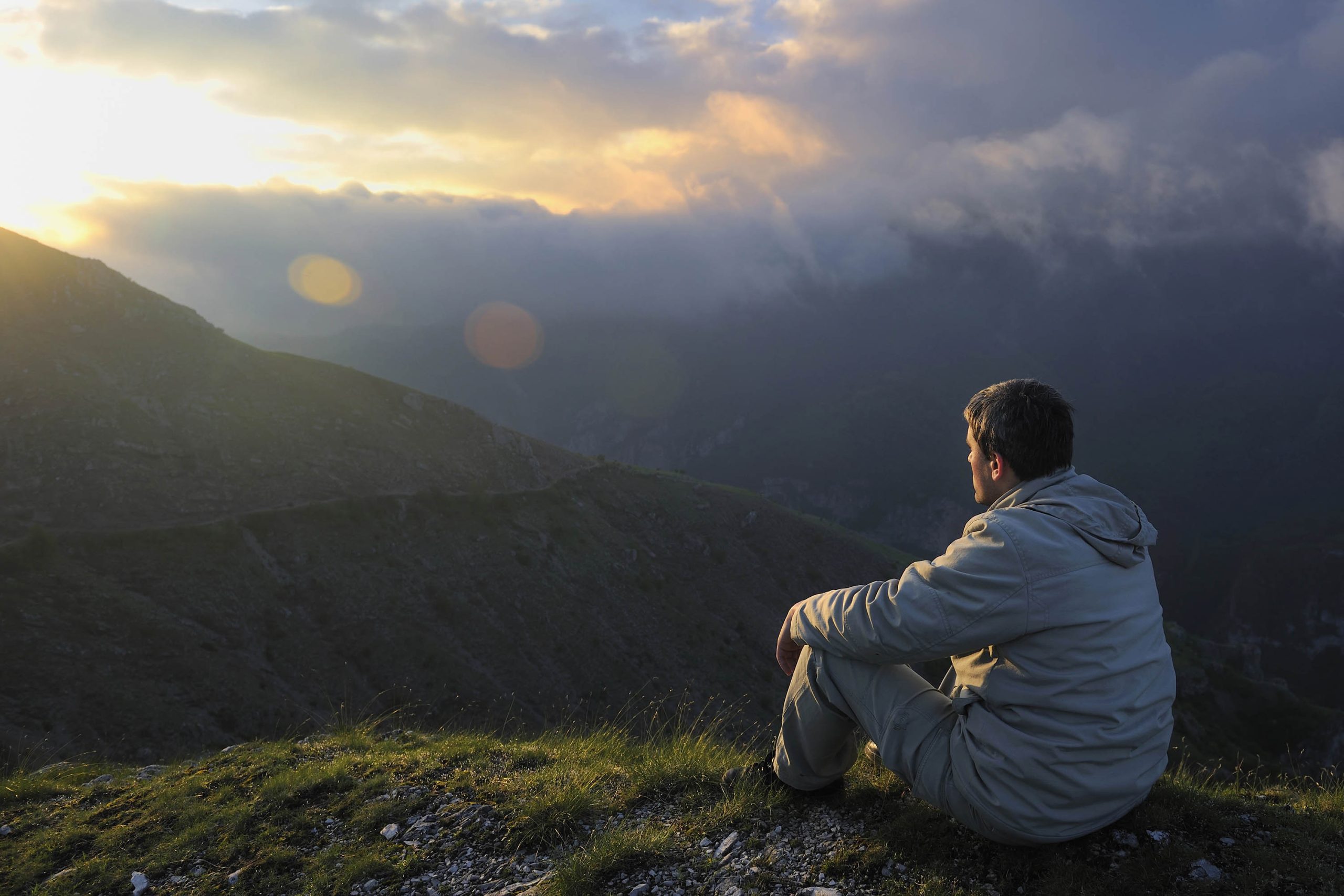 Home 9 Man contemplating his future